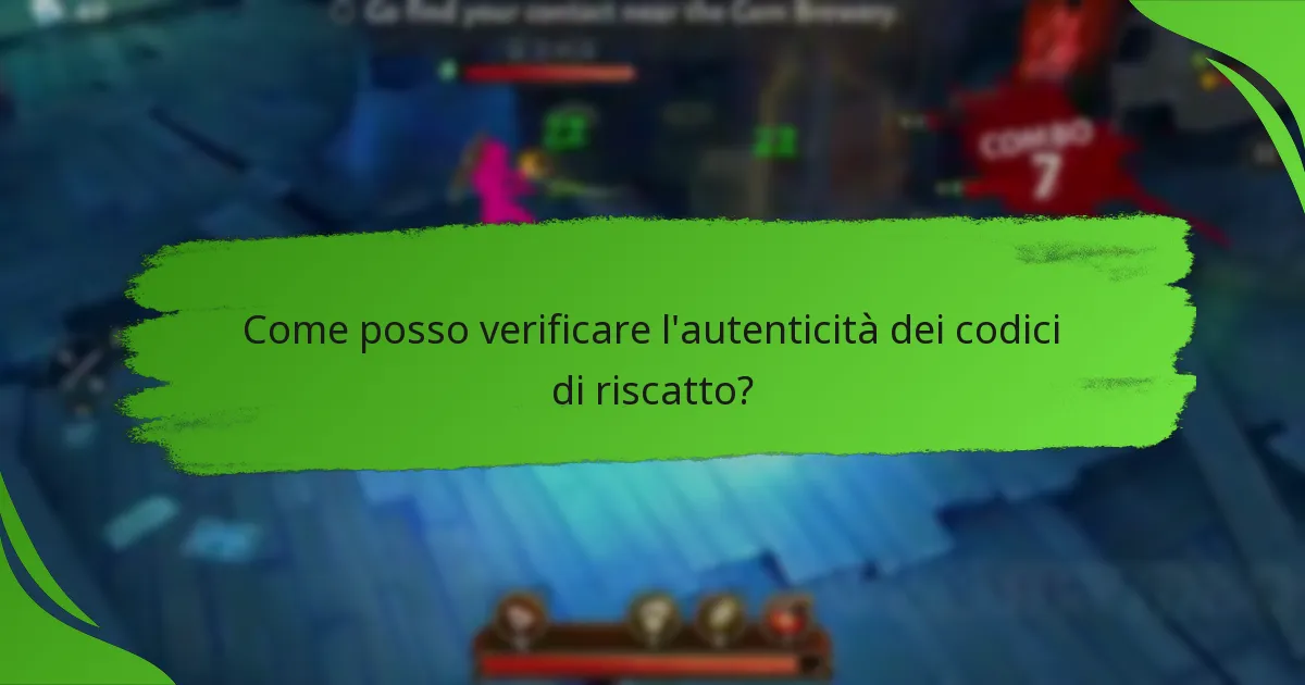 Come posso verificare l'autenticità dei codici di riscatto?