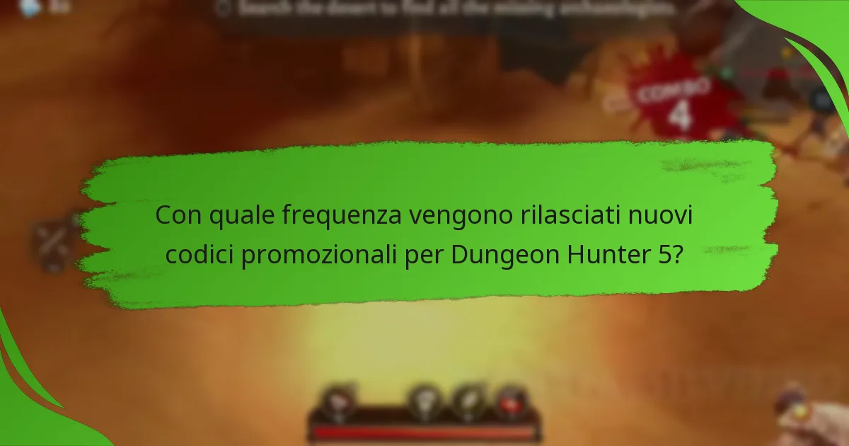 Con quale frequenza vengono rilasciati nuovi codici promozionali per Dungeon Hunter 5?