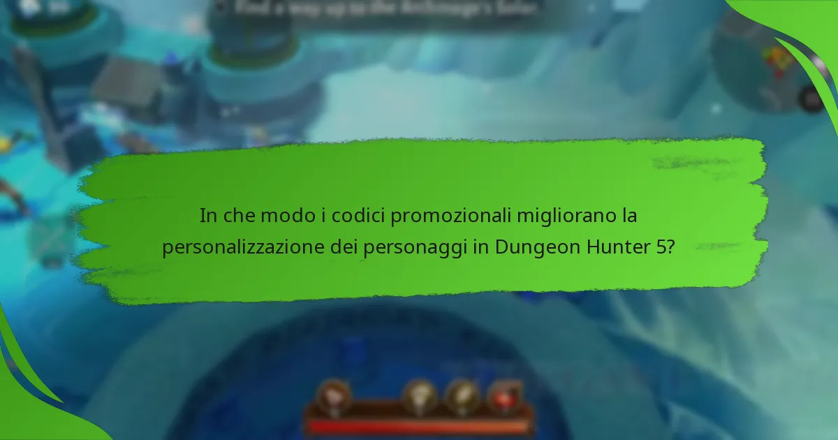 In che modo i codici promozionali migliorano la personalizzazione dei personaggi in Dungeon Hunter 5?